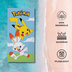 Pokémon Strandtuch, 100% Baumwolle, 140 x 70 cm