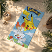 Pokémon Strandtuch, 100% Baumwolle, 140 x 70 cm