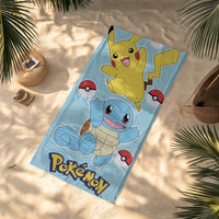 Pokémon Strandtuch, 100% Baumwolle, 140 x 70 cm