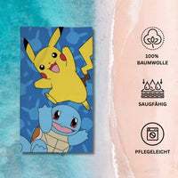 Pokémon Strandtuch, 100% Baumwolle, 140 x 70 cm