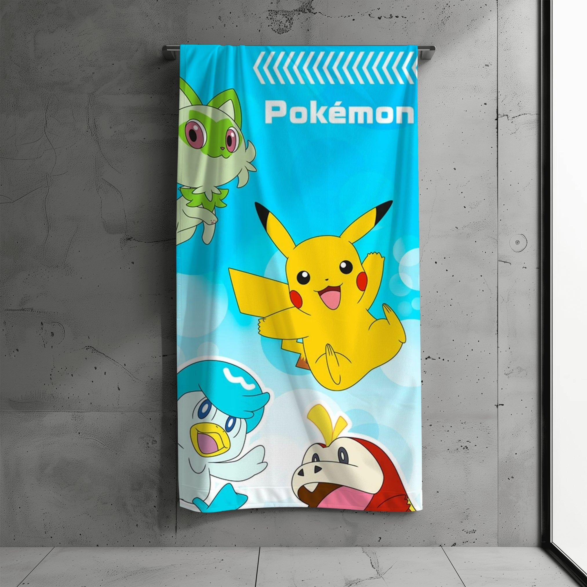 Pokémon Strandtuch, 100% Baumwolle, 140 x 70 cm