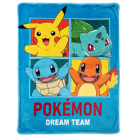 Pokémon Pikachu große Kuscheldecke,130x160 cm, sehr weich und flauschig