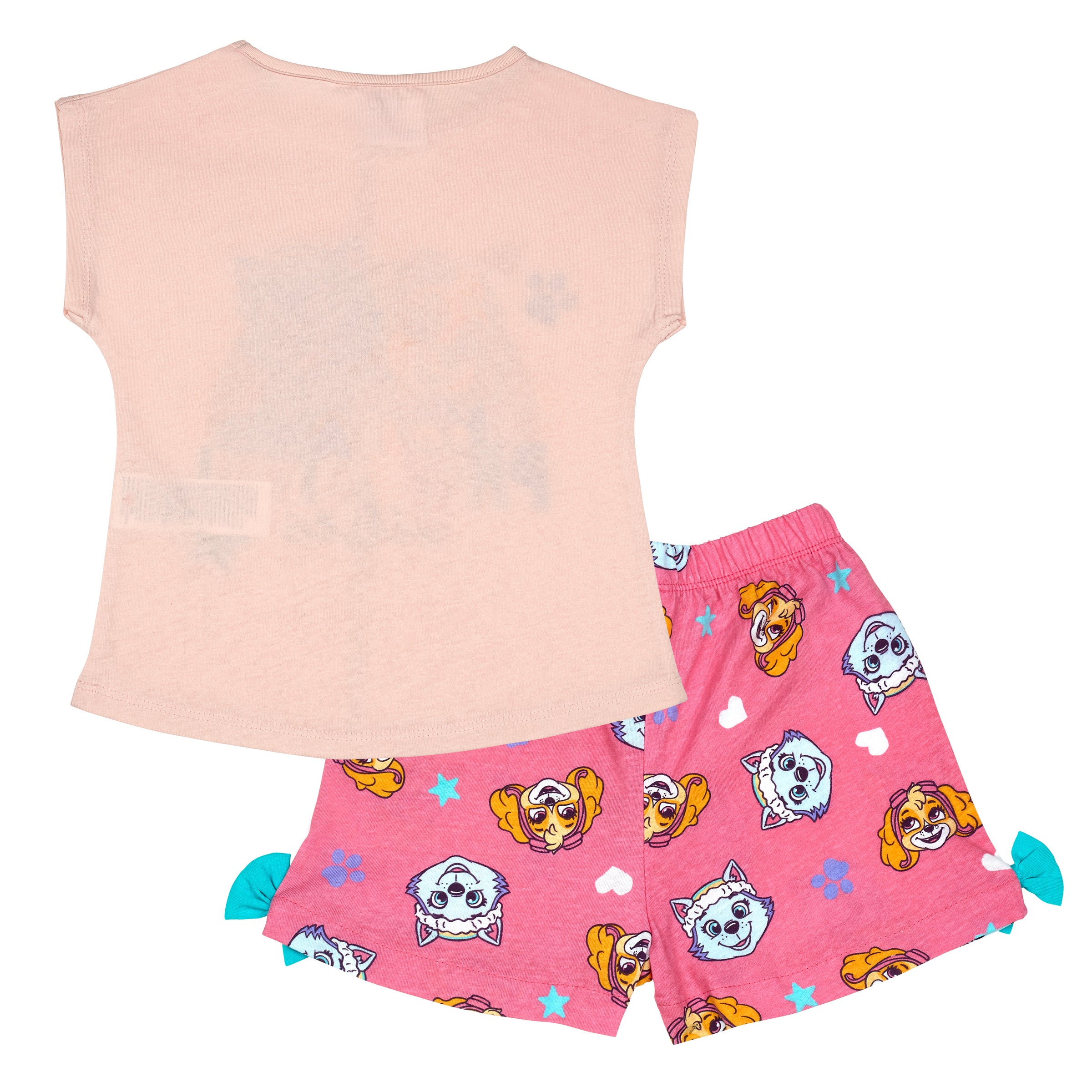 PAW PATROL Mädchen Pyjama kurzer Schlafanzug Rosa