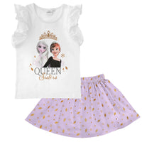 Disney Eiskönigin 2 T-Shirt und Rock als Set mit Anna und ELSA
