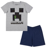 Jungen Schlafanzug Creeper Minecraft kurz