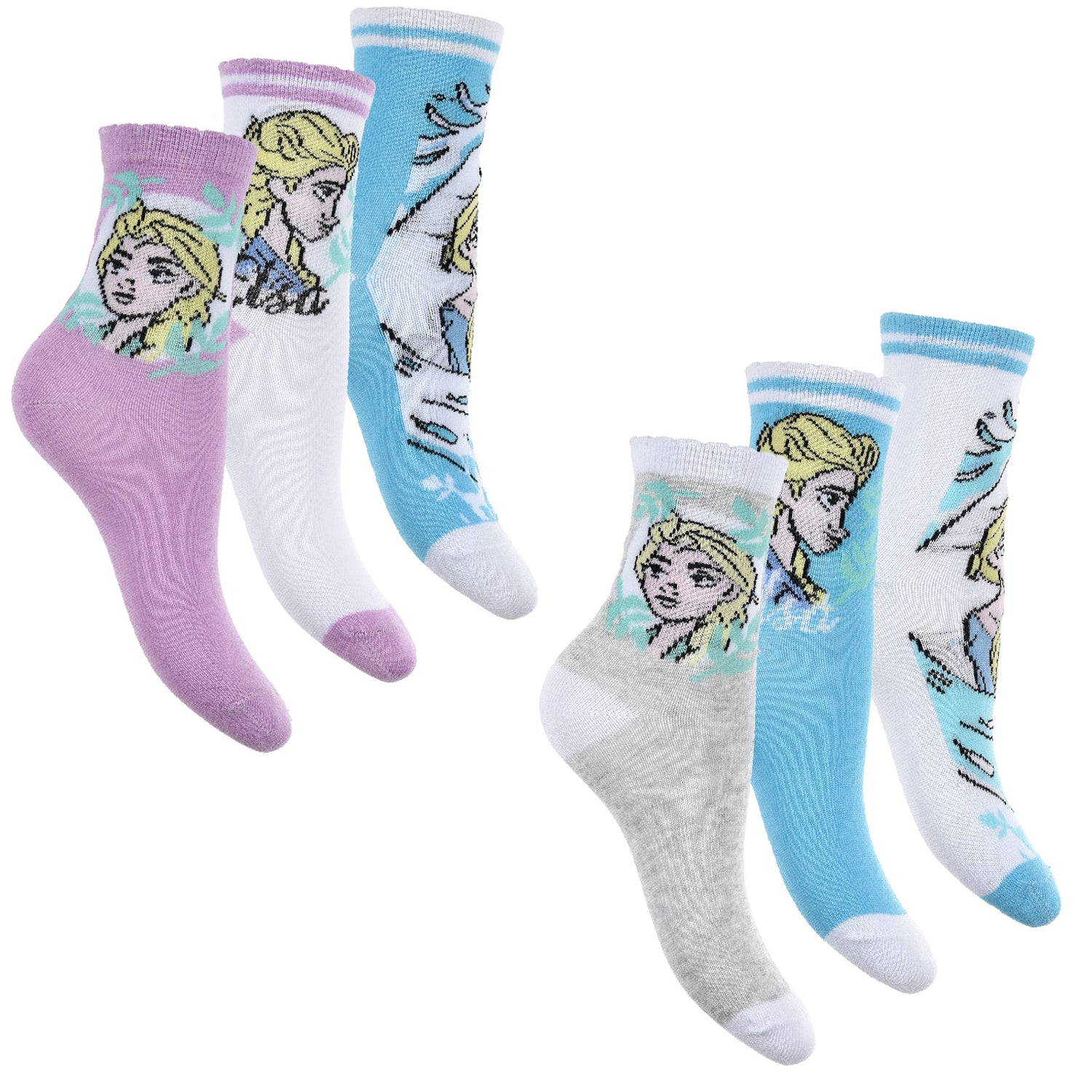 Disney Eiskönigin 2 Mädchen Socken 6er Pack