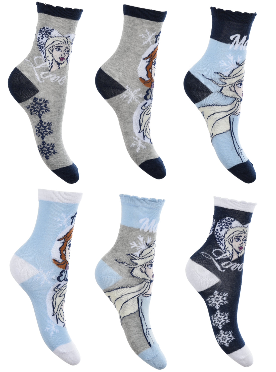 Disney Eiskönigin 2 Mädchen Socken 6er Pack