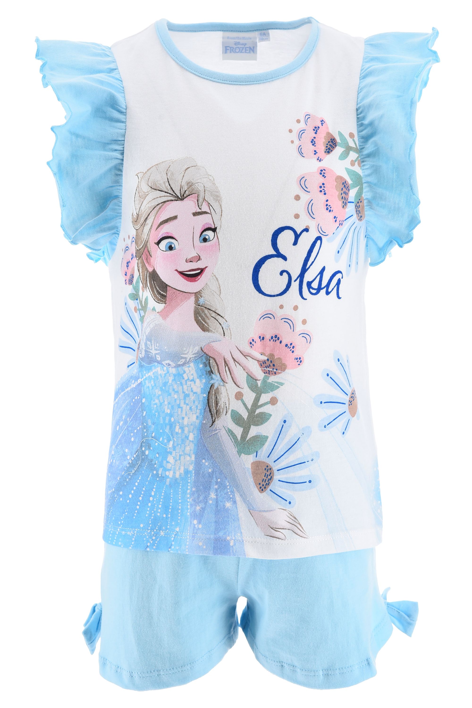 Eiskönigin Anna und Elsa Pyjama kurzer Schlafanzug