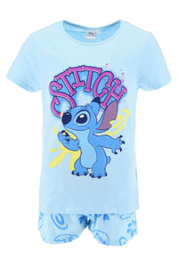 Disney Stitch Mädchen Pyjama Kurzarm Schlafanzug