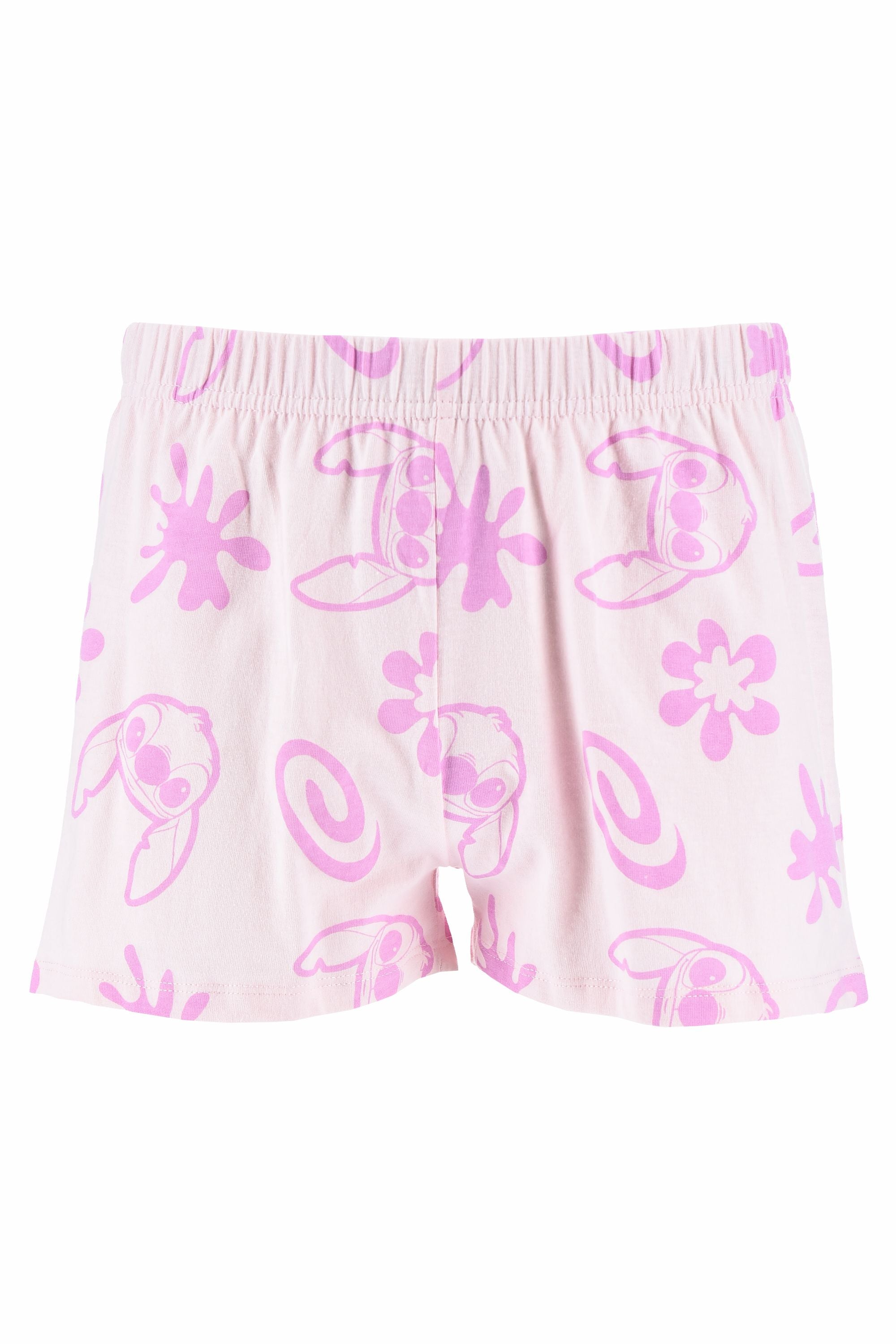 Disney Stitch Mädchen Pyjama Kurzarm Schlafanzug