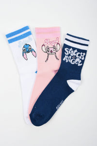 Stitch Damen Socken, Tennissocken, 6er Pack, Größe 36-41