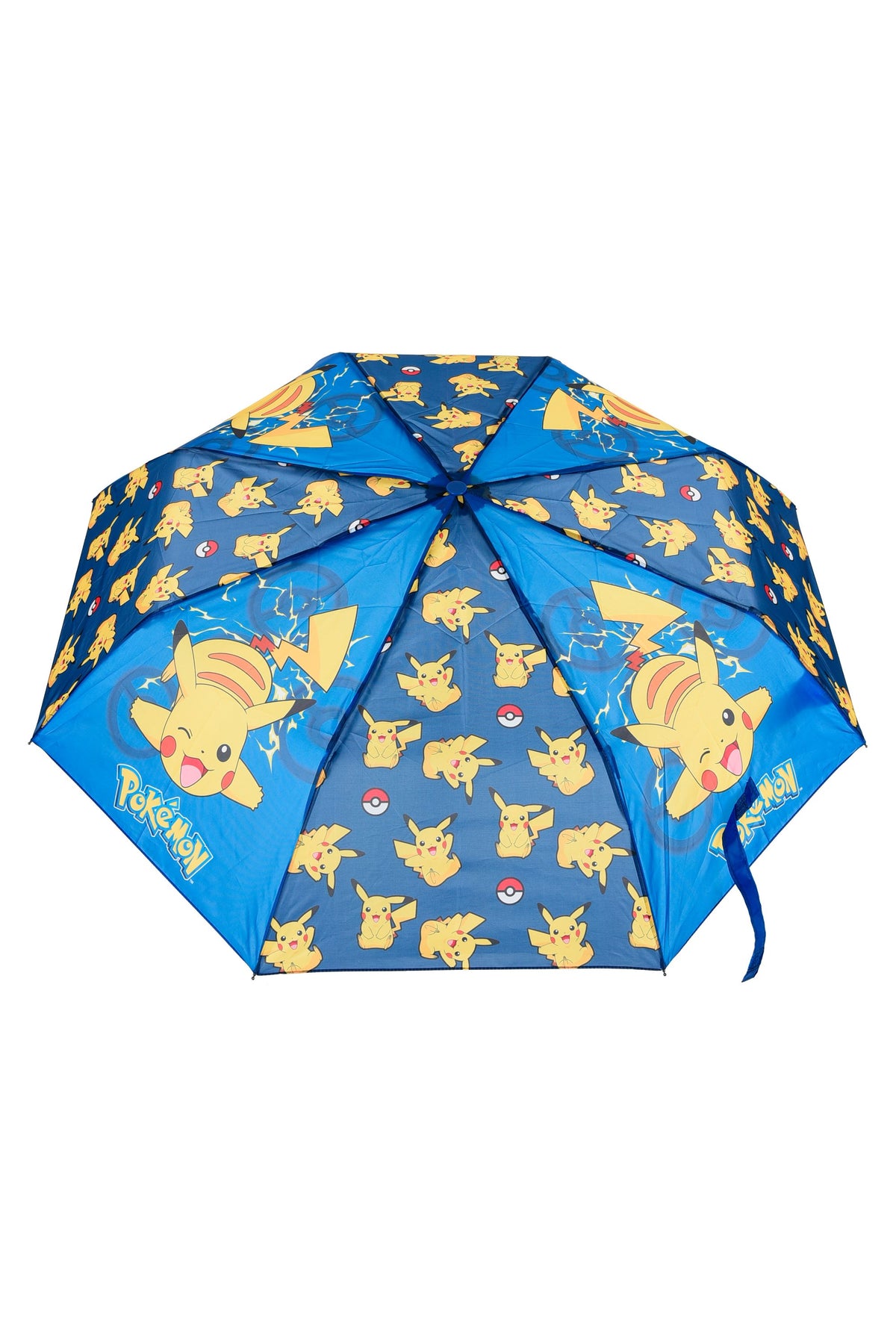 Pokémon Pikachu Kinder-Taschenschirm, Blau-Gelb 92 cm Durchmesser
