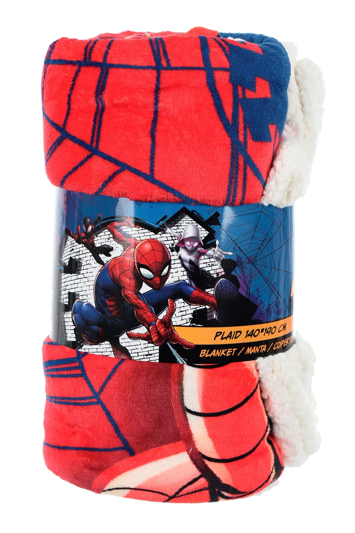 Spider-Man Kuscheldecke Fleece Sherpa 140x190 cm Spiderman