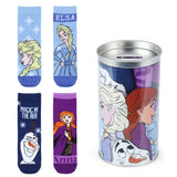 Disney Eiskönigin Socken Strümpfe 4er Pack Geschenkverpackung Spardose