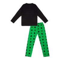 Minecraft Creeper Schlafanzug Pyjama Langarm